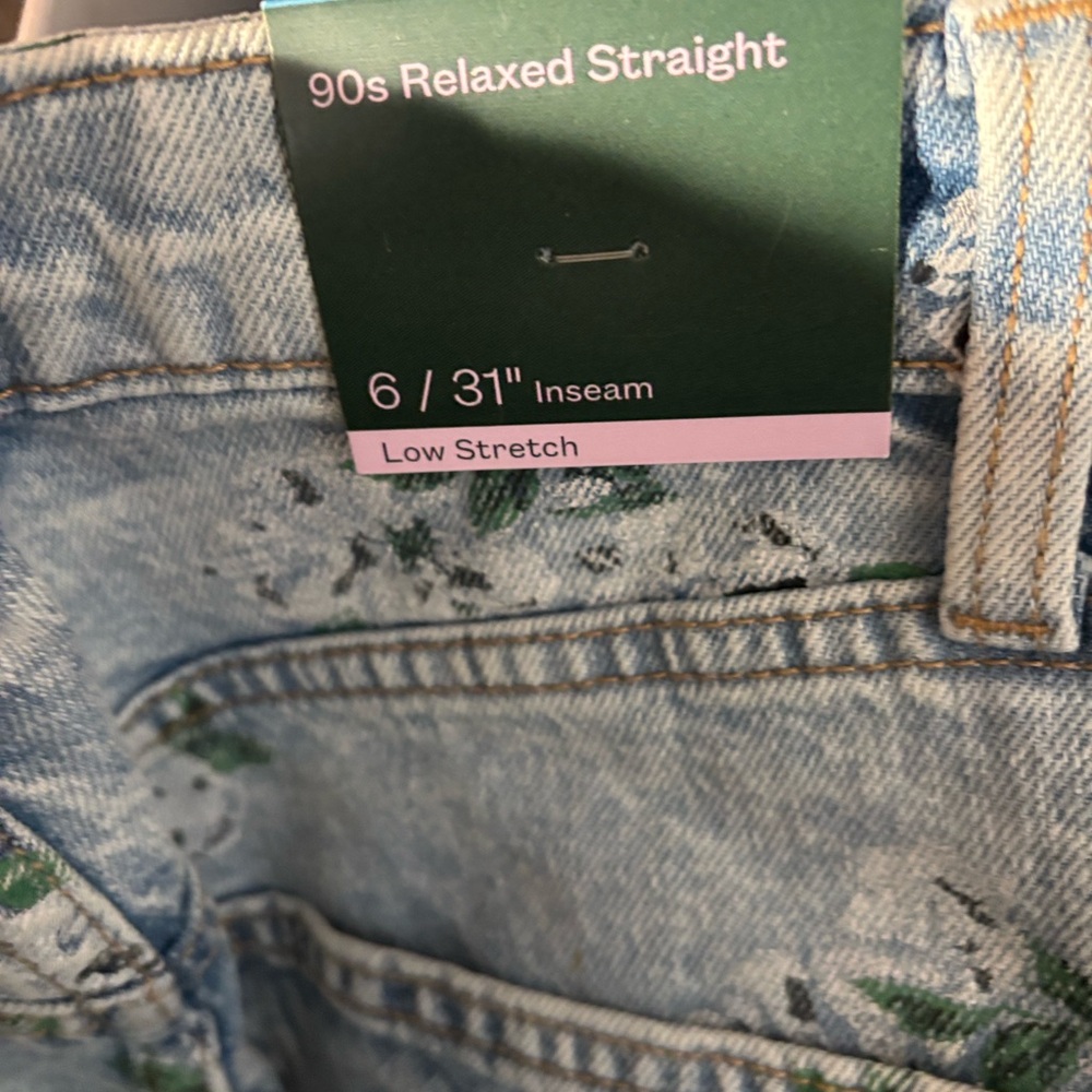 Zara Women's Straight Leg Jeans - Light Blue - Picture 3 of 4